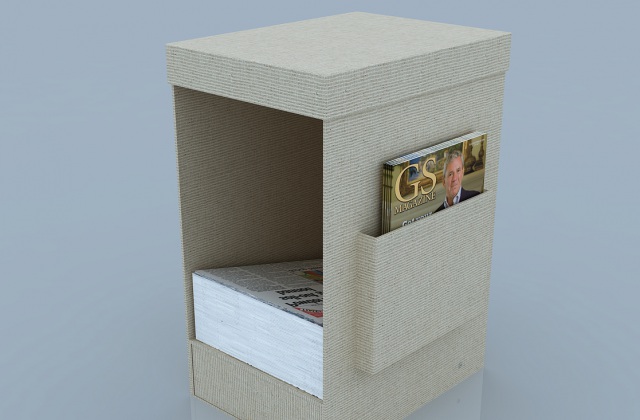 工業包裝設計：報紙收納箱設計及結構解析